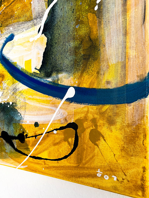 Abstract Painting Original, Expressionism in Modern Abstract Wall Art |  Intrafin I (24"x24")