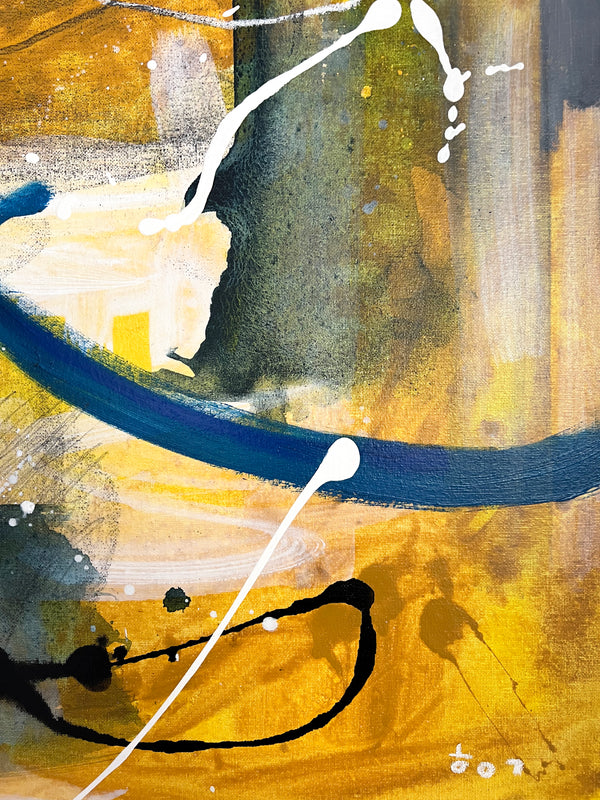 Abstract Painting Original, Expressionism in Modern Abstract Wall Art |  Intrafin I (24"x24")