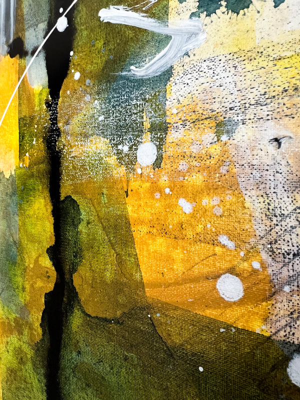 Abstract Painting Original, Expressionism in Modern Abstract Wall Art |  Intrafin I (24"x24")