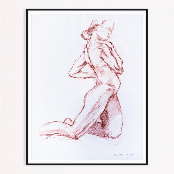 Kneeling  Female Nude, 2001