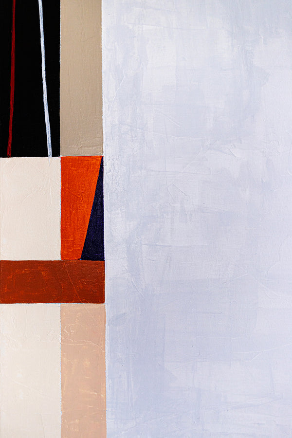 Original Large Abstract Paintings in Acrylic, Geometric Minimalist Contemporary Modern Canvas Wall Art | Komp