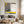 Abstract Wall Art — Large Minimalist Grey Yellow Original Oil Painting, Textured Canvas — 
