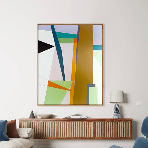 Abstract Painting Original, Expressionism in Modern Abstract Wall Art | Logica Lineae (40"x50")