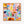 Abstract Painting – Original Wall Art – Acrylic Oil Painting & Mixed Media on Canvas – Modern Playful Bright – 