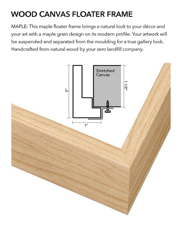 Wood - Maple Canvas Floater Frame