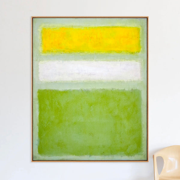 Abstract Painting – Original Wall Art – Large Oil & Acrylic Painting on Canvas – Modern Minimalist Contemporary Canvas Art – “Meadow”