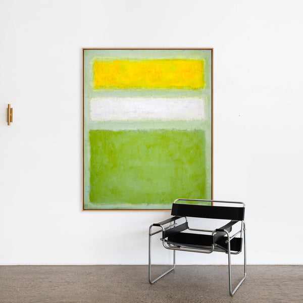 Abstract Painting – Original Wall Art – Large Oil & Acrylic Painting on Canvas – Modern Minimalist Contemporary Canvas Art – “Meadow”