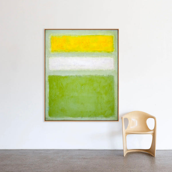 Abstract Painting – Original Wall Art – Large Oil & Acrylic Painting on Canvas – Modern Minimalist Contemporary Canvas Art – “Meadow”