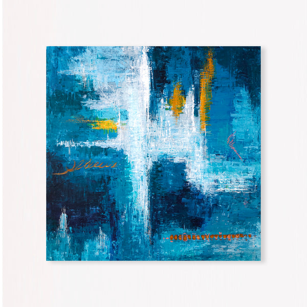 Abstract Painting – Original Wall Art – Large Oil & Acrylic Painting on Canvas – Modern Minimalist Contemporary Canvas Art – “Measurement”