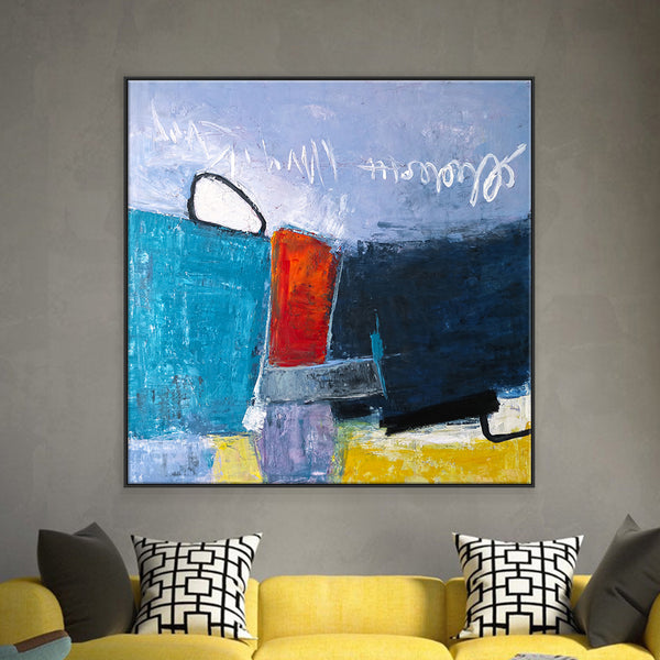 Light & Energy in Original Abstract Acrylic Painting, Large Contemporary Modern Canvas Colorful Wall Art | Mediate