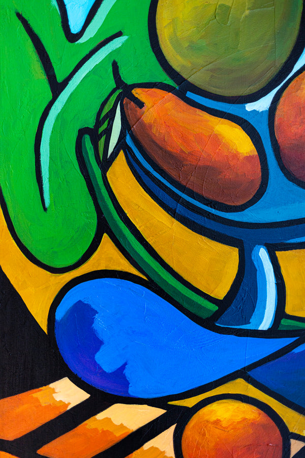 Abstract Painting - Original Wall Art – Large Oil & Acrylic on Canvas – Minimalist Abstract Wall Art – Mensa Lucis (40"x40" | 101x101cm)