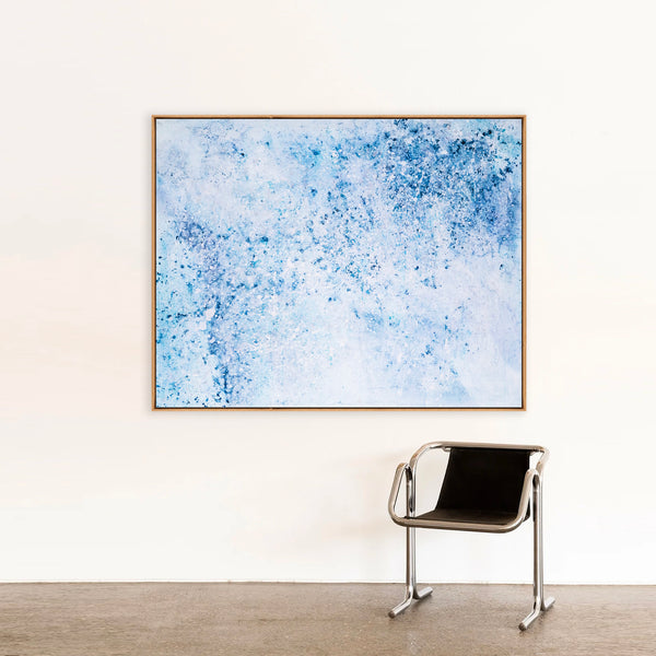 Abstract Painting – Original Wall Art – Large Oil & Acrylic Painting on Canvas – Modern Minimalist Contemporary Canvas Art – “Milky Way”