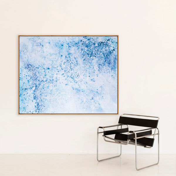 Abstract Painting – Original Wall Art – Large Oil & Acrylic Painting on Canvas – Modern Minimalist Contemporary Canvas Art – “Milky Way”