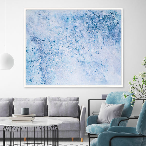 Abstract Painting – Original Wall Art – Large Oil & Acrylic Painting on Canvas – Modern Minimalist Contemporary Canvas Art – “Milky Way”