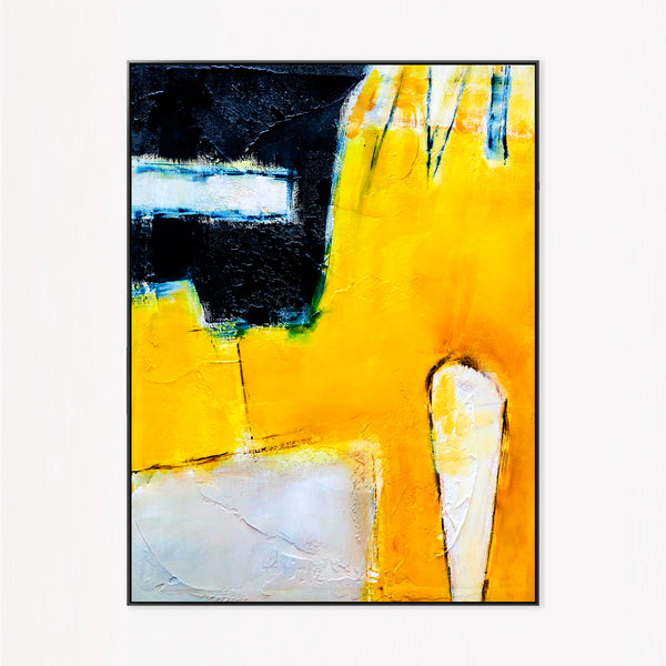 Abstract Painting – Original Wall Art – Large Oil & Acrylic Painting on Canvas – Modern Minimalist Contemporary Canvas Art – “Neo”
