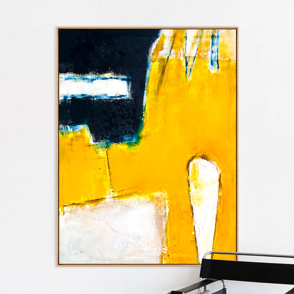 Abstract Painting – Original Wall Art – Large Oil & Acrylic Painting on Canvas – Modern Minimalist Contemporary Canvas Art – “Neo”