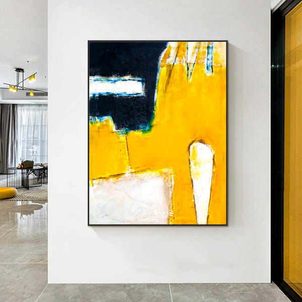 Abstract Painting – Original Wall Art – Large Oil & Acrylic Painting on Canvas – Modern Minimalist Contemporary Canvas Art – “Neo”