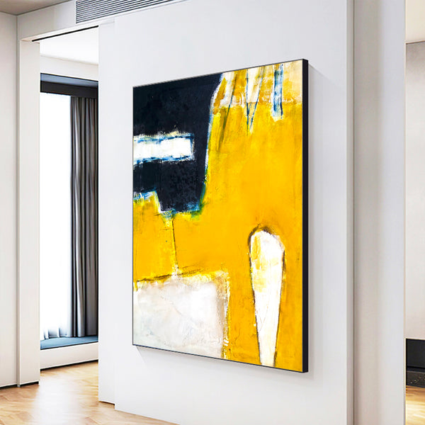 Abstract Painting – Original Wall Art – Large Oil & Acrylic Painting on Canvas – Modern Minimalist Contemporary Canvas Art – “Neo”