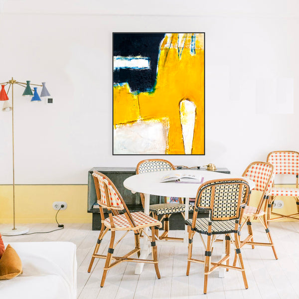 Abstract Painting – Original Wall Art – Large Oil & Acrylic Painting on Canvas – Modern Minimalist Contemporary Canvas Art – “Neo”