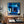 Bold Blue Geometric Abstract Wall Art — Modern Original Oil Painting, Textured Canvas — 