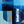 Bold Blue Geometric Abstract Wall Art — Modern Original Oil Painting, Textured Canvas — 