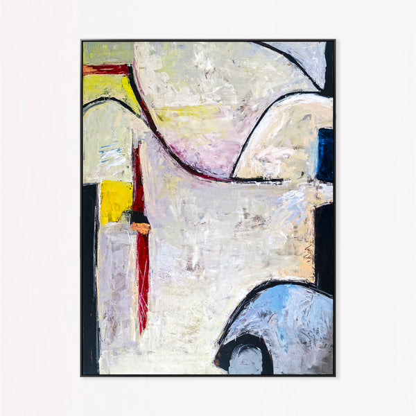 Abstract Painting – Original Wall Art – Large Oil & Acrylic Painting on Canvas – Modern Minimalist Contemporary Canvas Art – “No 6”