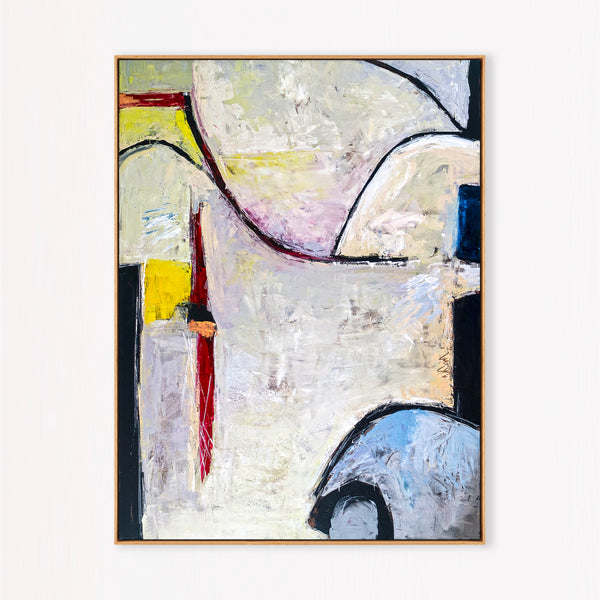 Abstract Painting – Original Wall Art – Large Oil & Acrylic Painting on Canvas – Modern Minimalist Contemporary Canvas Art – “No 6”