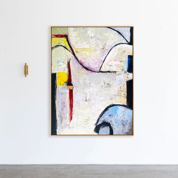 Abstract Painting – Original Wall Art – Large Oil & Acrylic Painting on Canvas – Modern Minimalist Contemporary Canvas Art – “No 6”