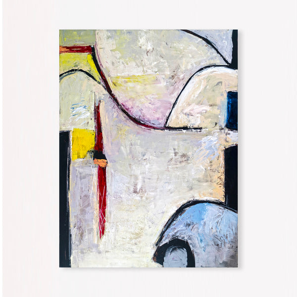 Abstract Painting – Original Wall Art – Large Oil & Acrylic Painting on Canvas – Modern Minimalist Contemporary Canvas Art – “No 6”