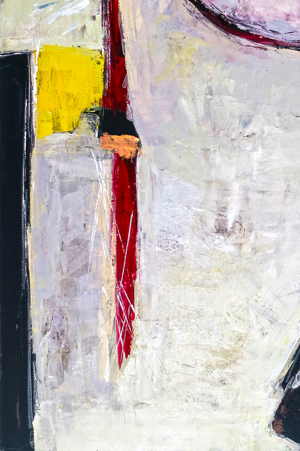 Abstract Painting – Original Wall Art – Large Oil & Acrylic Painting on Canvas – Modern Minimalist Contemporary Canvas Art – “No 6”