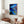 Moody Blue Abstract Wall Art — Large Original Oil Painting, Textured Canvas — 