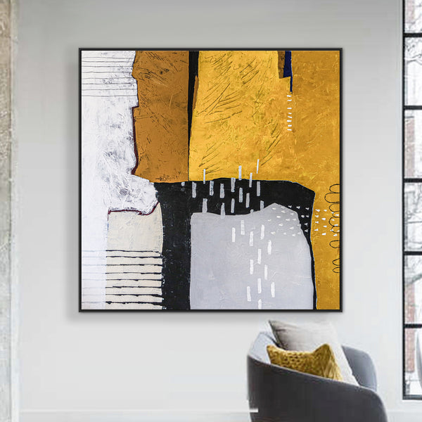 Pure Essence in Large Abstract Original Acrylic Painting, Modern Contemporary Canvas Wall Art | Non being