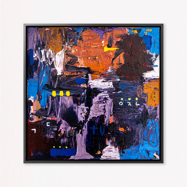 Abstract Painting Original, Expressionism in Modern Abstract Wall Art | O-tu II (12"x12")