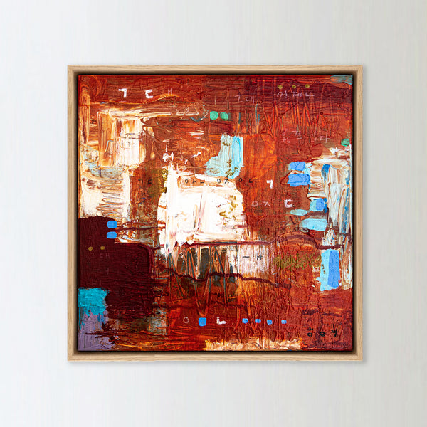 Abstract Painting Original, Expressionism in Modern Abstract Wall Art | O-tu I (12"x12")