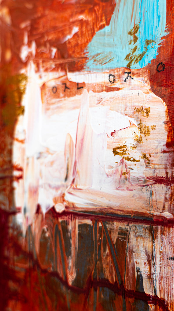 Abstract Painting Original, Expressionism in Modern Abstract Wall Art | O-tu I (12"x12")