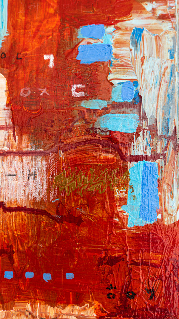 Abstract Painting Original, Expressionism in Modern Abstract Wall Art | O-tu I (12"x12")