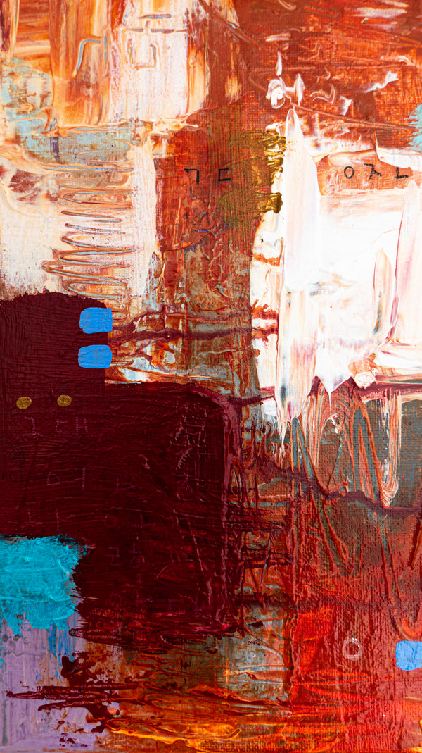 Abstract Painting Original, Expressionism in Modern Abstract Wall Art | O-tu I (12"x12")