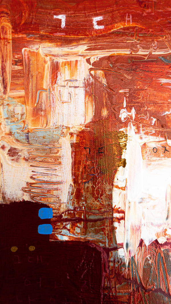Abstract Painting Original, Expressionism in Modern Abstract Wall Art | O-tu I (12"x12")