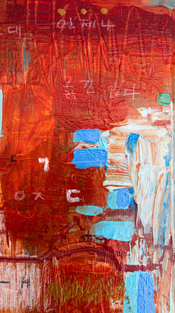 Abstract Painting Original, Expressionism in Modern Abstract Wall Art | O-tu I (12"x12")