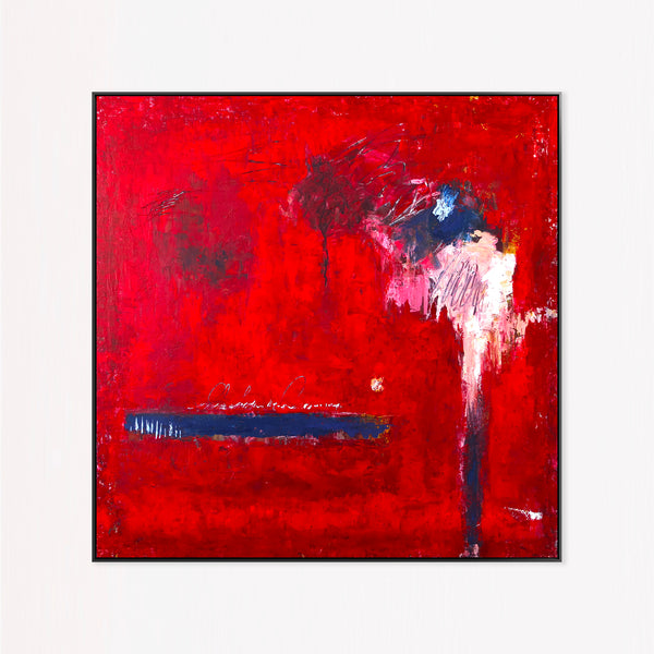 Abstract Painting – Original Wall Art – Large Oil & Acrylic Painting on Canvas – Modern Minimalist Contemporary Canvas Art – Of the Passion