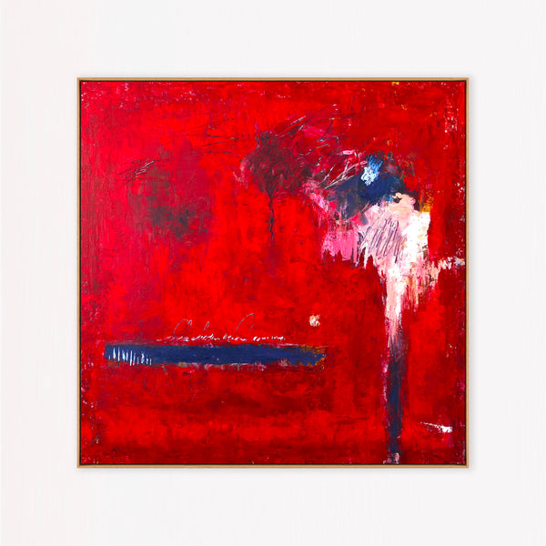 Abstract Painting – Original Wall Art – Large Oil & Acrylic Painting on Canvas – Modern Minimalist Contemporary Canvas Art – Of the Passion