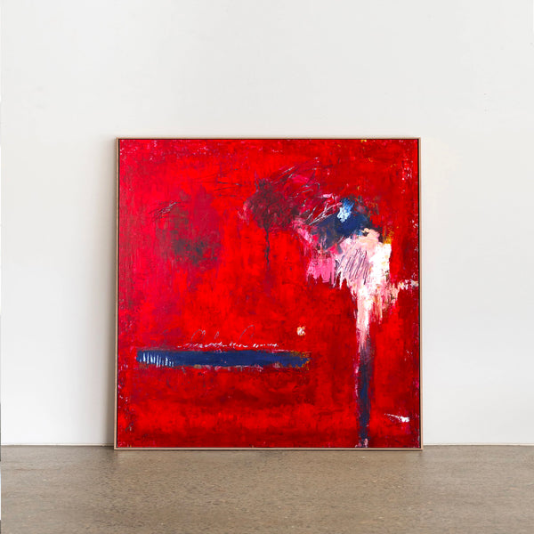 Abstract Painting – Original Wall Art – Large Oil & Acrylic Painting on Canvas – Modern Minimalist Contemporary Canvas Art – Of the Passion