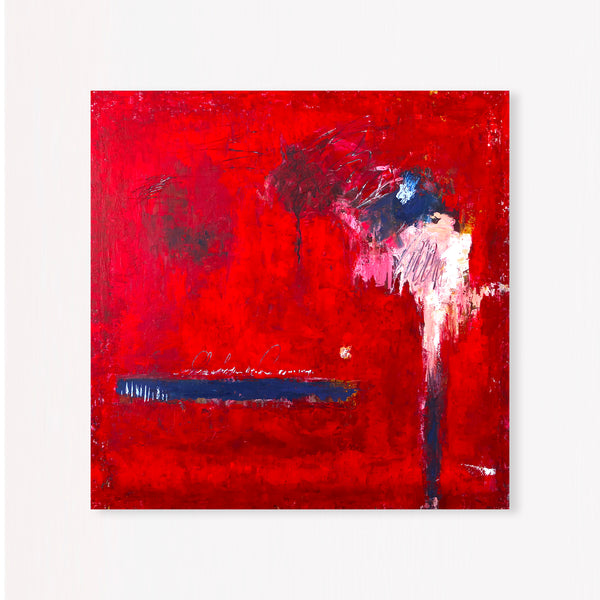 Abstract Painting – Original Wall Art – Large Oil & Acrylic Painting on Canvas – Modern Minimalist Contemporary Canvas Art – Of the Passion