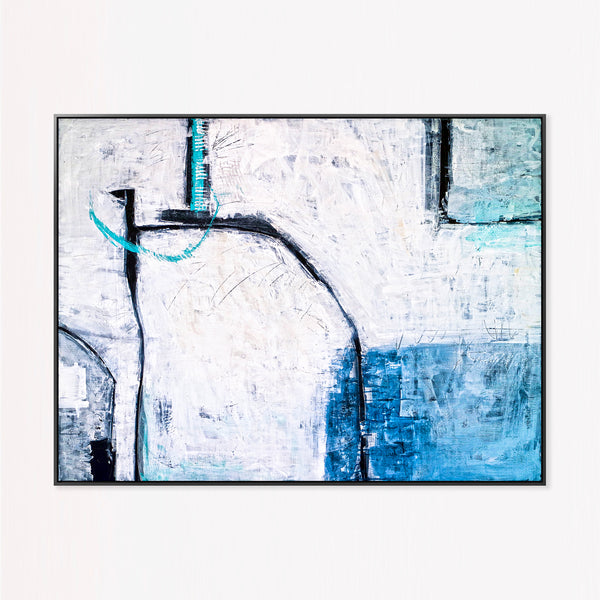 Abstract Painting – Original Wall Art – Large Oil & Acrylic Painting on Canvas – Modern Minimalist Contemporary Canvas Art – “Old Modern”