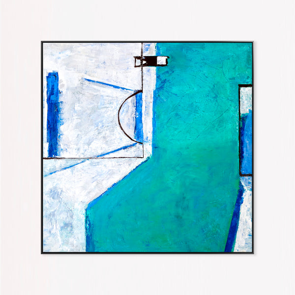 Abstract Painting – Original Wall Art – Large Oil & Acrylic Painting on Canvas – Modern Minimalist Contemporary Canvas Art – “Out There”