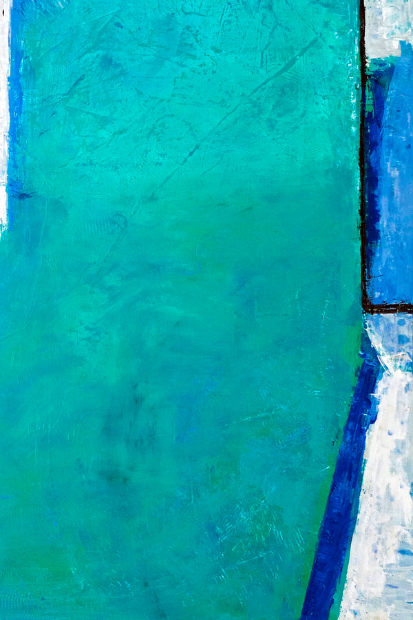 Abstract Painting – Original Wall Art – Large Oil & Acrylic Painting on Canvas – Modern Minimalist Contemporary Canvas Art – “Out There”