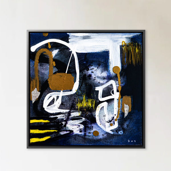 Abstract Painting Original, Expressionism in Modern Abstract Wall Art | Puroch (12"x12")