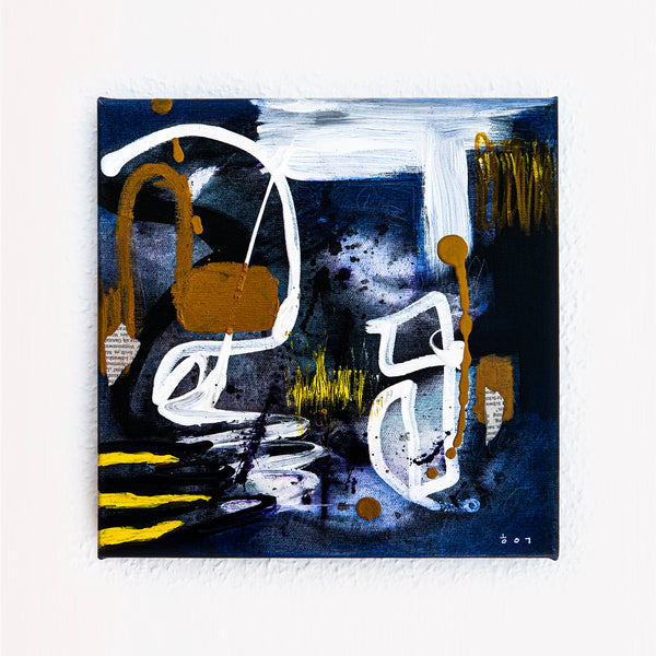 Abstract Painting Original, Expressionism in Modern Abstract Wall Art | Puroch (12"x12")
