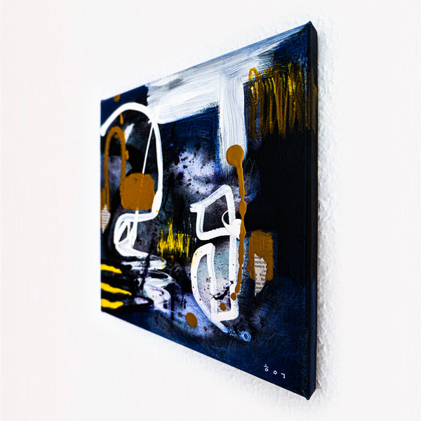 Abstract Painting Original, Expressionism in Modern Abstract Wall Art | Puroch (12"x12")