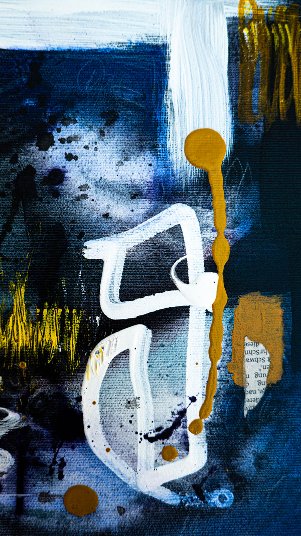 Abstract Painting Original, Expressionism in Modern Abstract Wall Art | Puroch (12"x12")